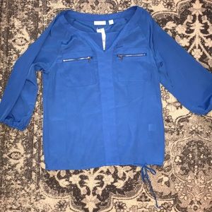 Royal blue dress top